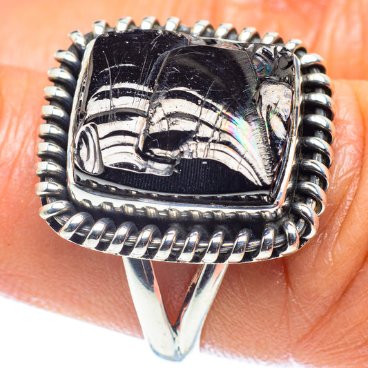 Shungite Rings handcrafted by Ana Silver Co - RING59640