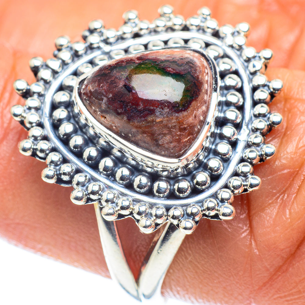 Mexican Fire Opal Rings handcrafted by Ana Silver Co - RING59659