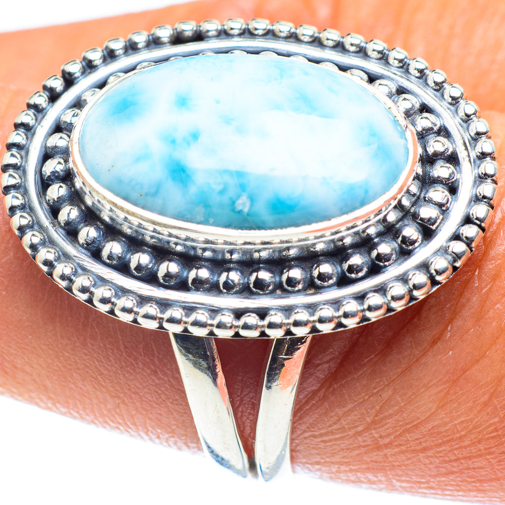 Larimar Rings handcrafted by Ana Silver Co - RING59660