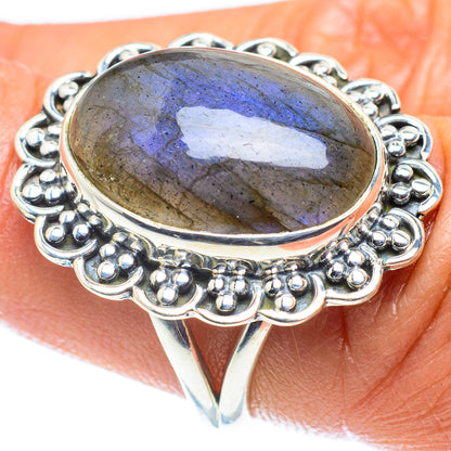Labradorite Rings handcrafted by Ana Silver Co - RING59661