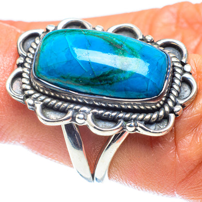 Chrysocolla Rings handcrafted by Ana Silver Co - RING59662