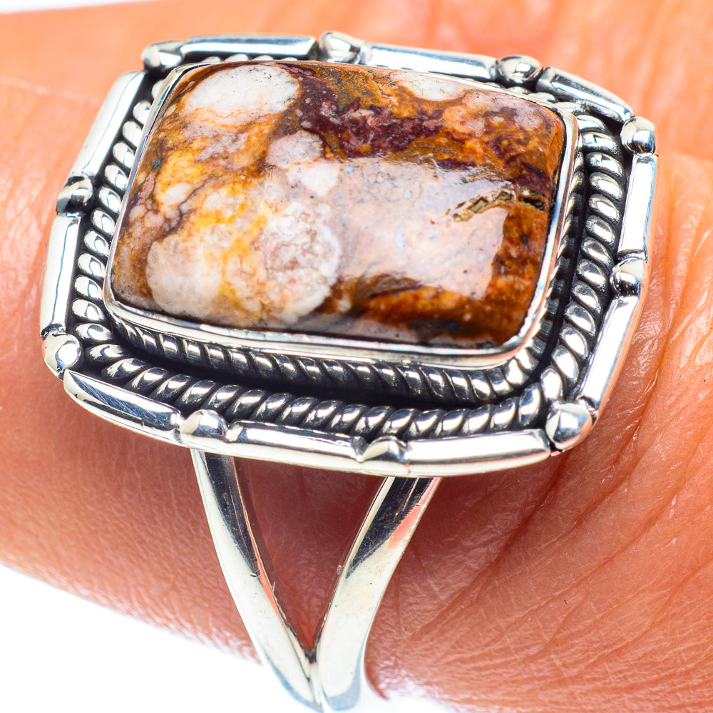 Peanut Wood Jasper Rings handcrafted by Ana Silver Co - RING59663