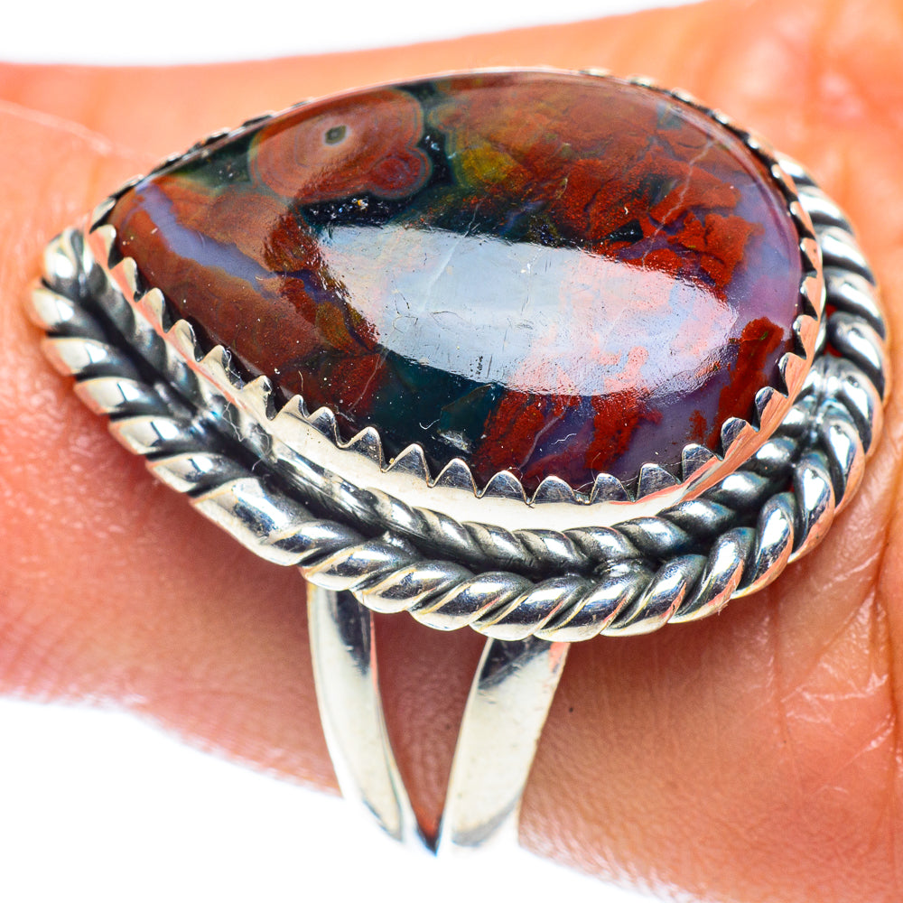 Ocean Jasper Rings handcrafted by Ana Silver Co - RING59678