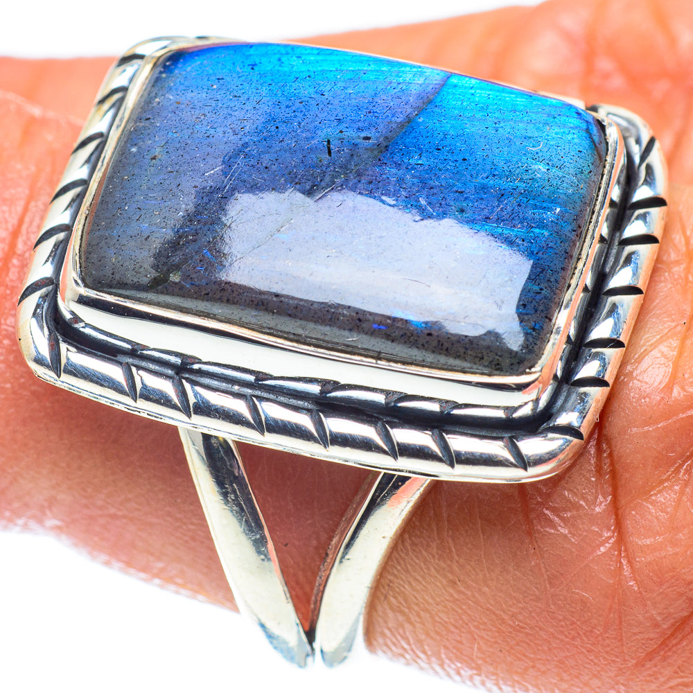 Labradorite Rings handcrafted by Ana Silver Co - RING59680