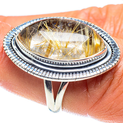 Rutilated Quartz Rings handcrafted by Ana Silver Co - RING59685