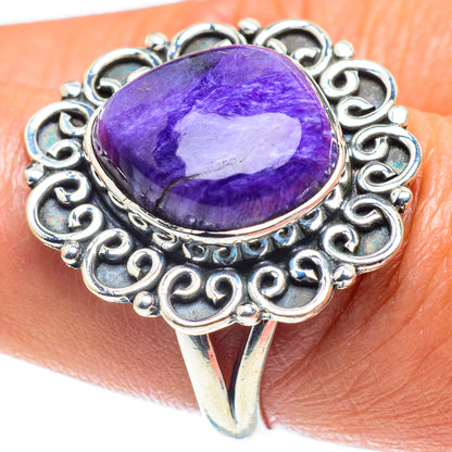 Charoite Rings handcrafted by Ana Silver Co - RING59697