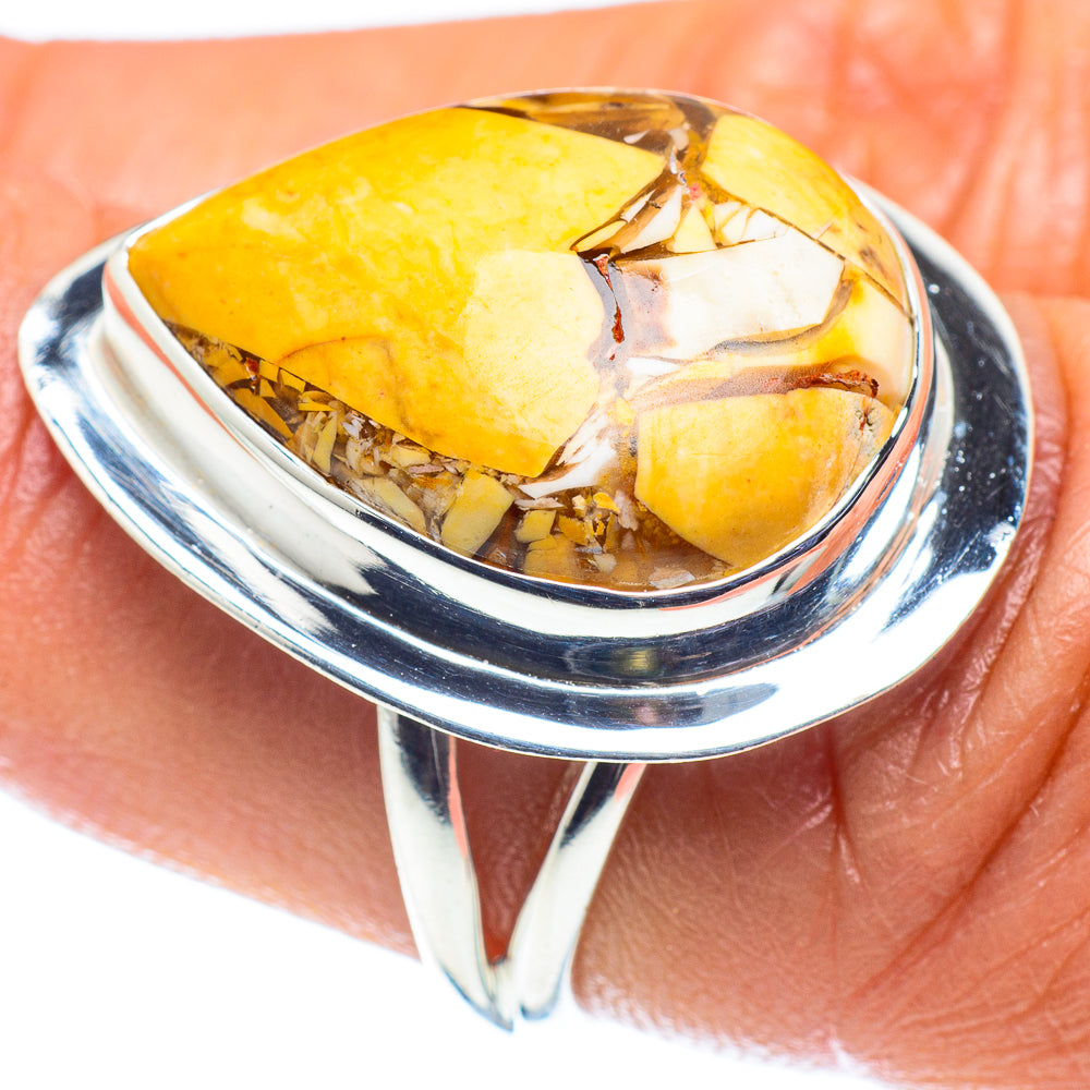 Brecciated Mookaite Rings handcrafted by Ana Silver Co - RING59704