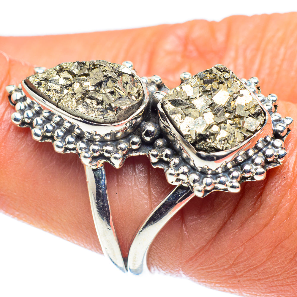 Pyrite Rings handcrafted by Ana Silver Co - RING59723