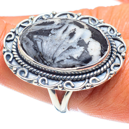 Chrysanthemum Stone Rings handcrafted by Ana Silver Co - RING59724