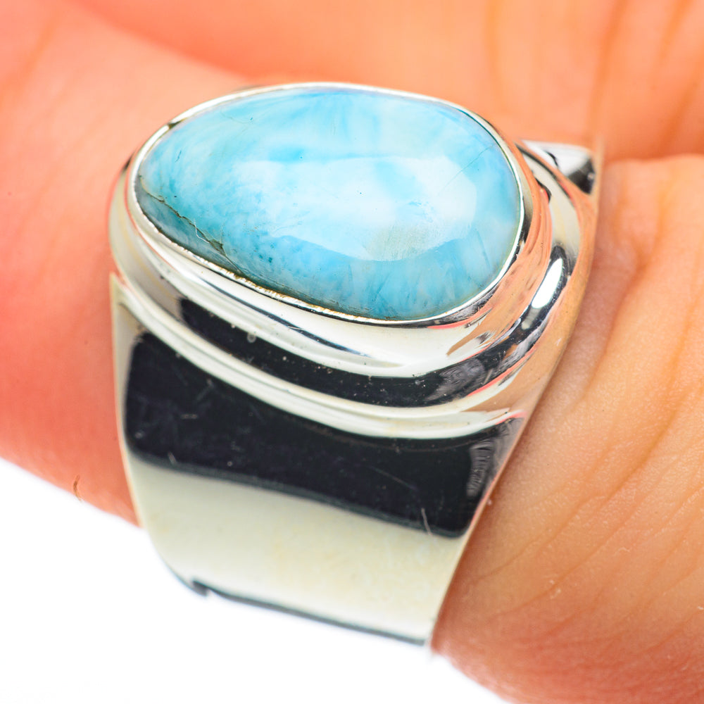 Larimar Rings handcrafted by Ana Silver Co - RING59726