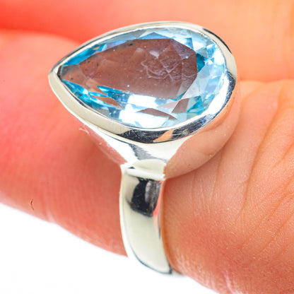 Blue Topaz Rings handcrafted by Ana Silver Co - RING59729