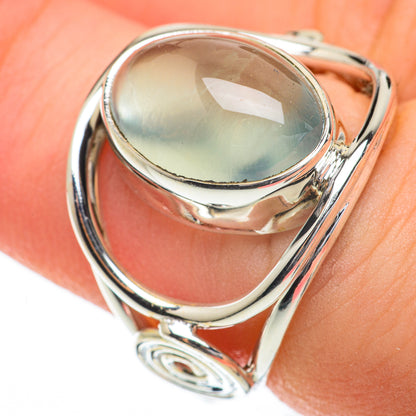 Aqua Chalcedony Rings handcrafted by Ana Silver Co - RING59733
