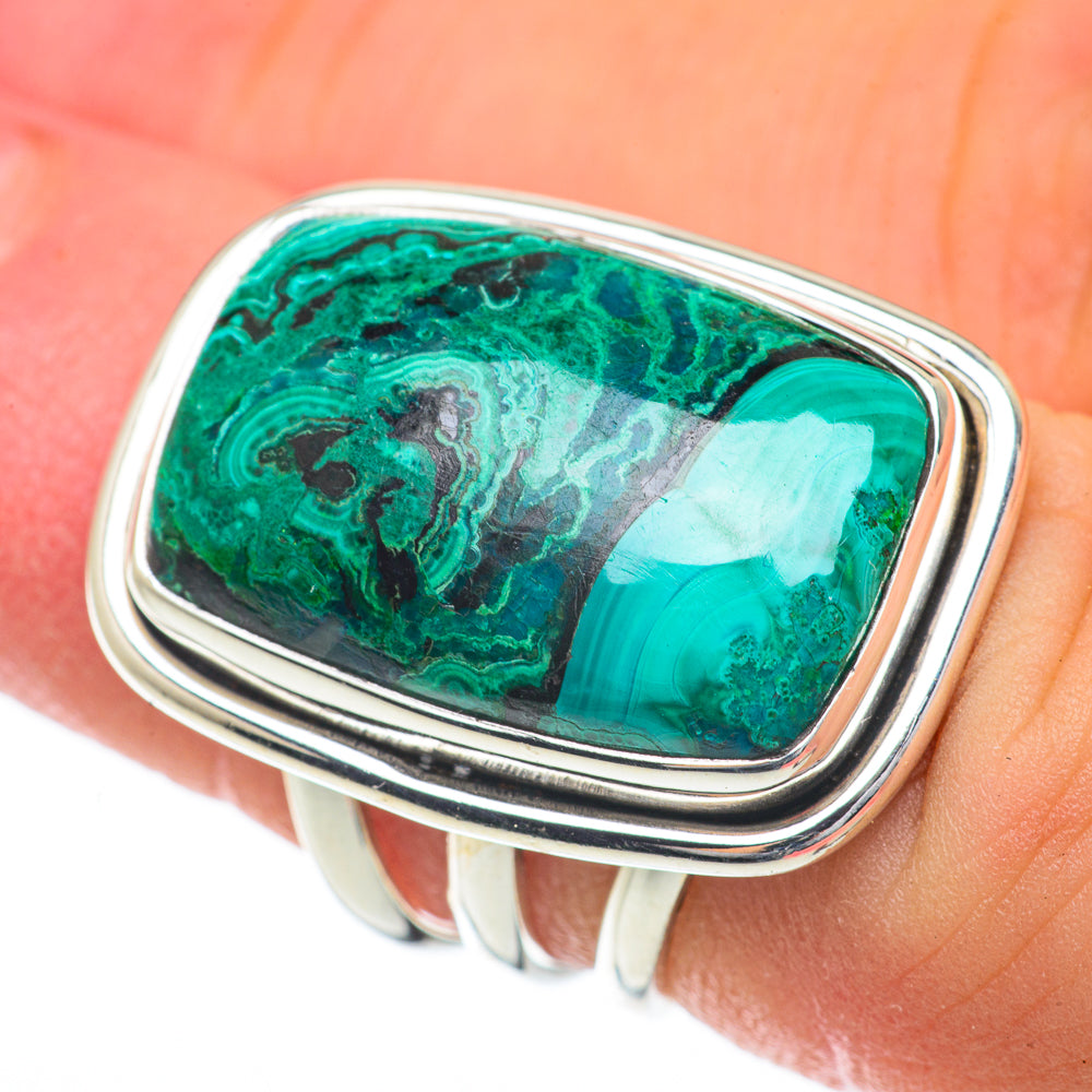 Chrysocolla Rings handcrafted by Ana Silver Co - RING59735