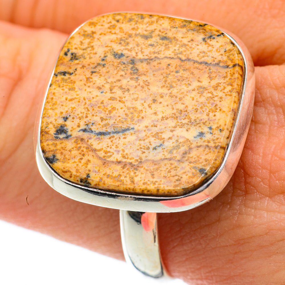 Picture Jasper Rings handcrafted by Ana Silver Co - RING59738