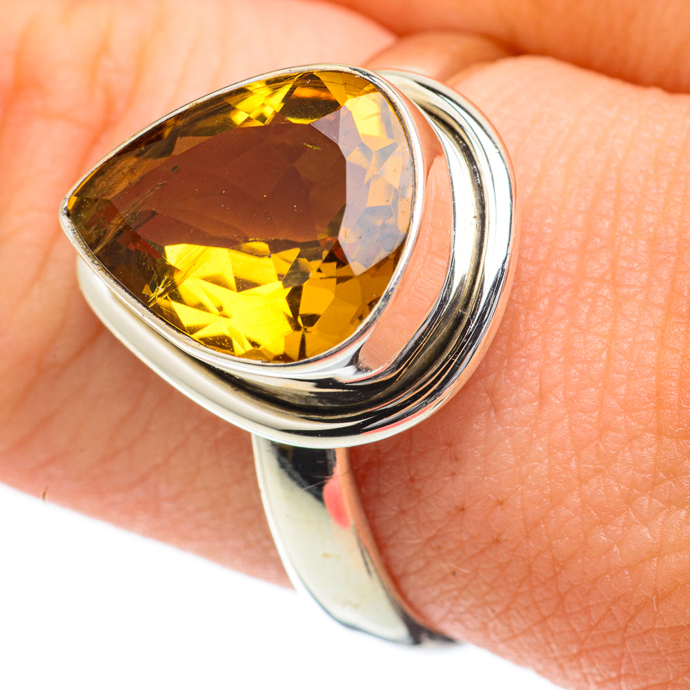Citrine Rings handcrafted by Ana Silver Co - RING59740