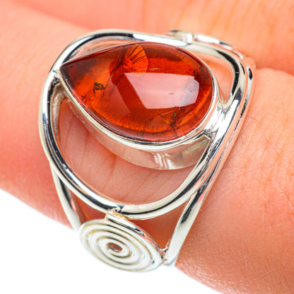 Baltic Amber Rings handcrafted by Ana Silver Co - RING59743