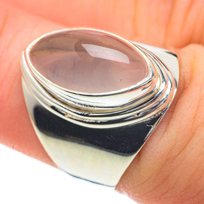 Rose Quartz Rings handcrafted by Ana Silver Co - RING59745