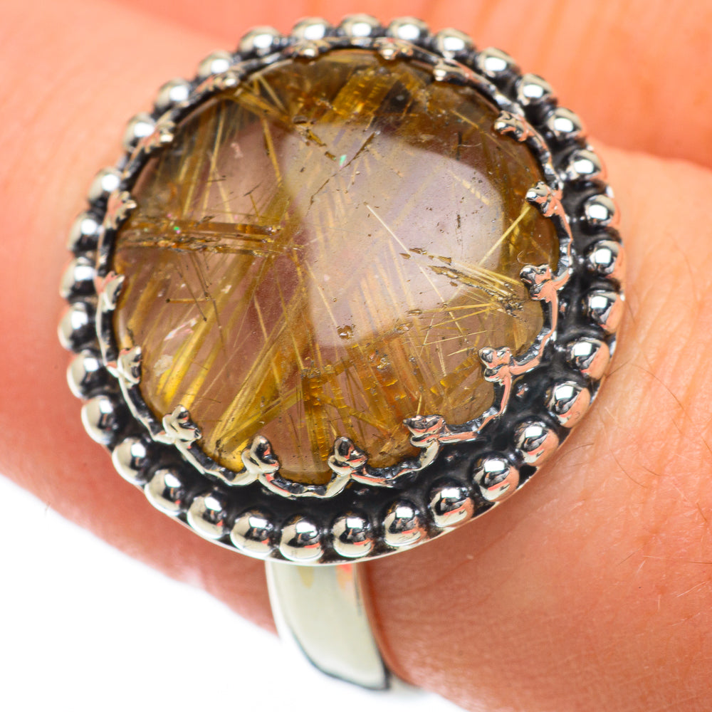 Rutilated Quartz Rings handcrafted by Ana Silver Co - RING59753