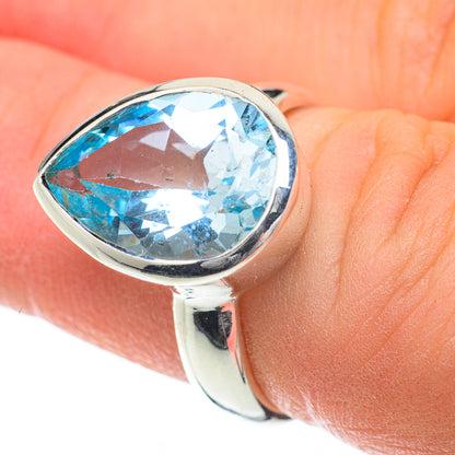 Blue Topaz Rings handcrafted by Ana Silver Co - RING59766