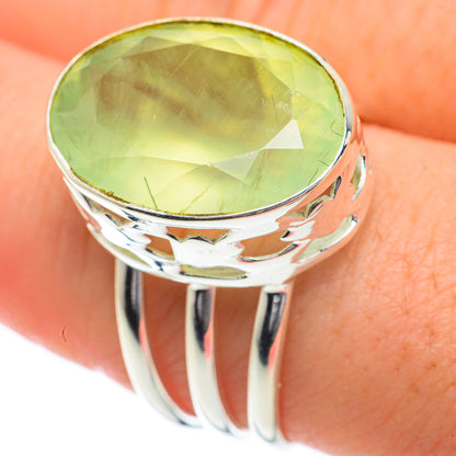 Prehnite Rings handcrafted by Ana Silver Co - RING59771