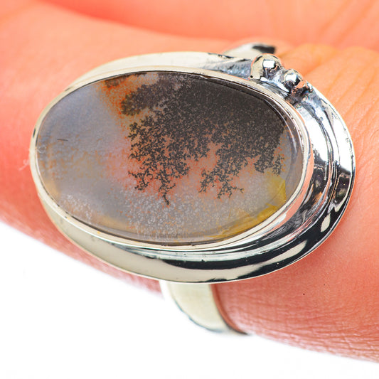 Scenic Dendritic Agate Rings handcrafted by Ana Silver Co - RING59774