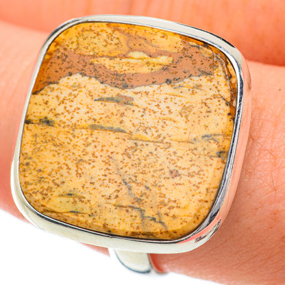 Picture Jasper Rings handcrafted by Ana Silver Co - RING59775