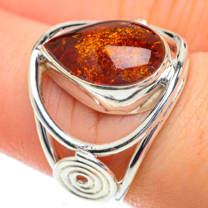 Baltic Amber Rings handcrafted by Ana Silver Co - RING59779