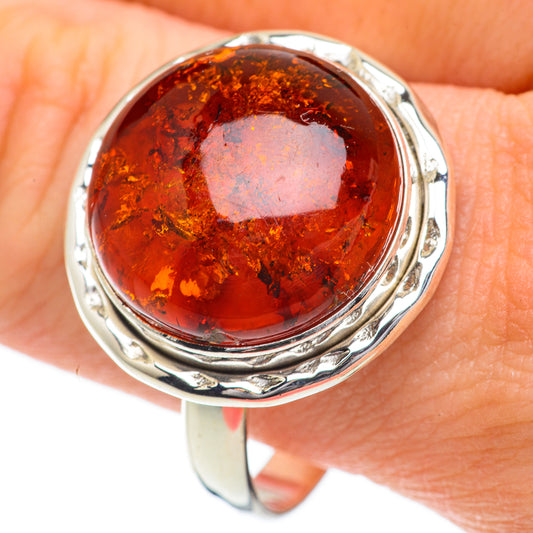 Baltic Amber Rings handcrafted by Ana Silver Co - RING59780