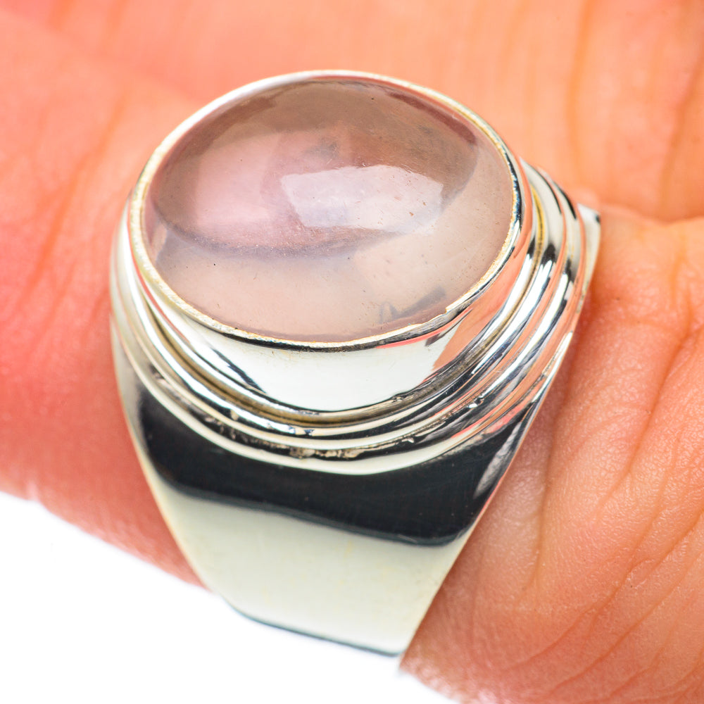 Rose Quartz Rings handcrafted by Ana Silver Co - RING59784