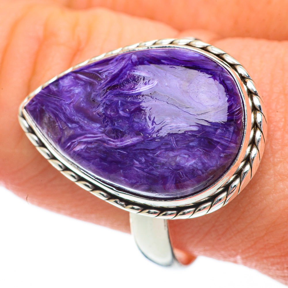 Charoite Rings handcrafted by Ana Silver Co - RING59787