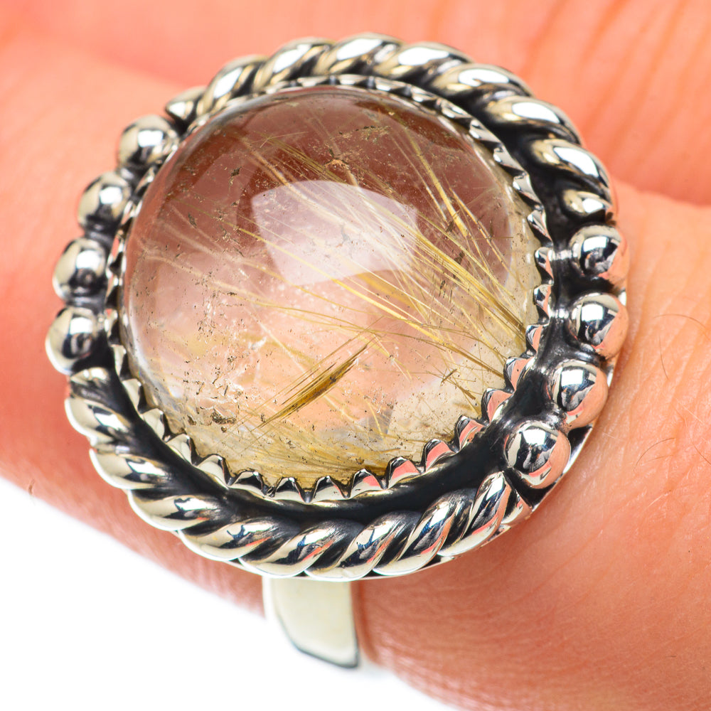 Rutilated Quartz Rings handcrafted by Ana Silver Co - RING59789