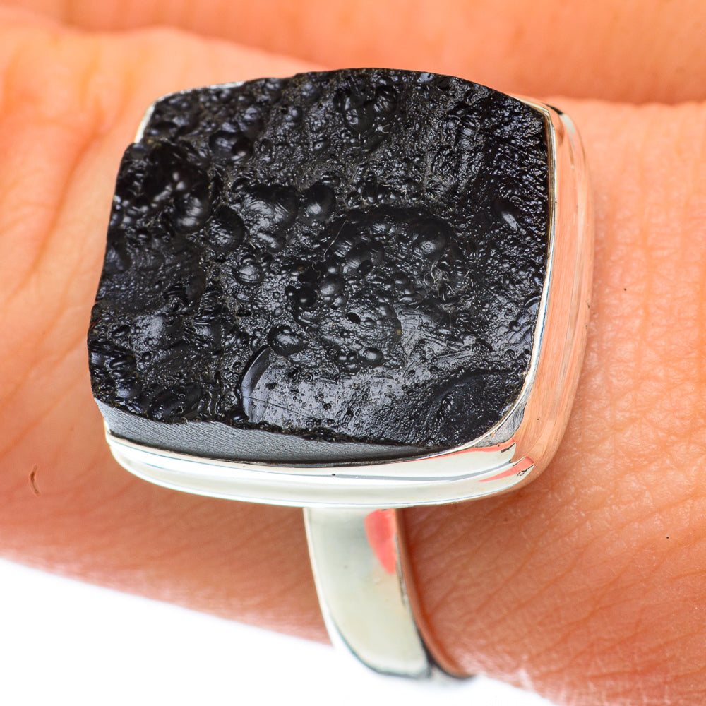 Tektite Rings handcrafted by Ana Silver Co - RING59792