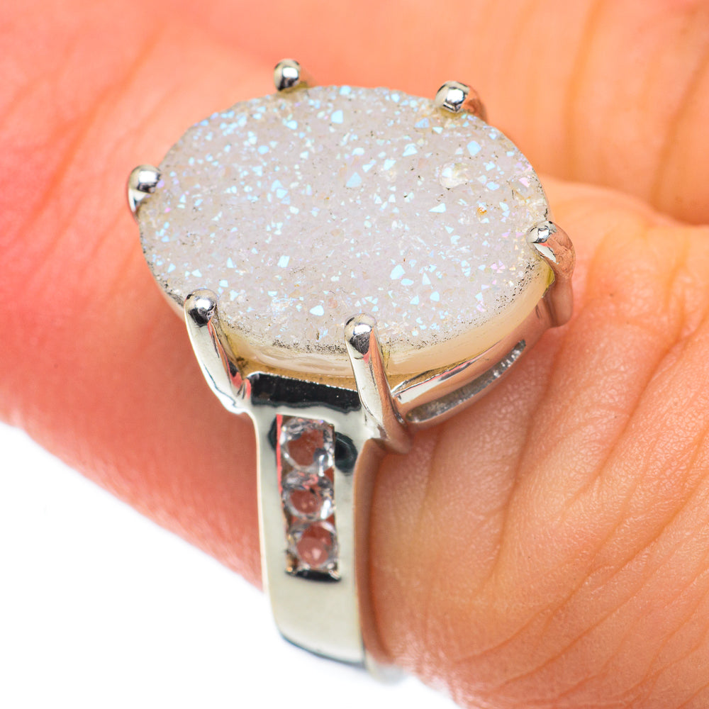Angel Aura Druzy Rings handcrafted by Ana Silver Co - RING59793