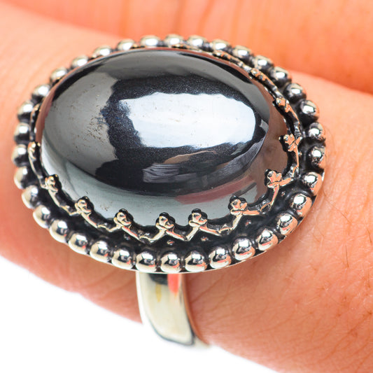 Hematite Rings handcrafted by Ana Silver Co - RING59799