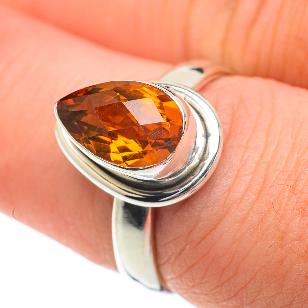 Citrine Rings handcrafted by Ana Silver Co - RING59812