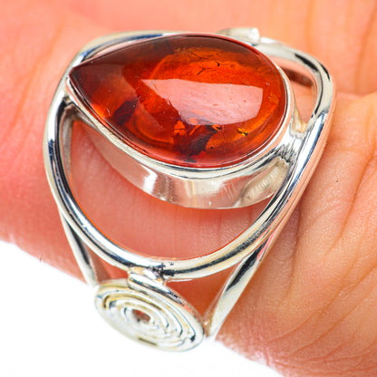 Baltic Amber Rings handcrafted by Ana Silver Co - RING59816