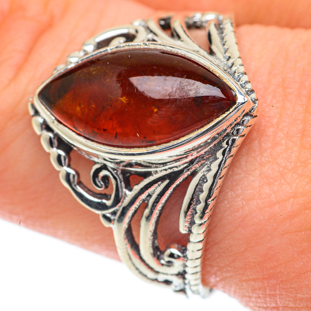 Baltic Amber Rings handcrafted by Ana Silver Co - RING59817