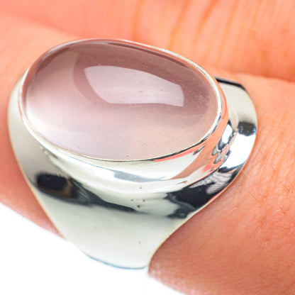 Rose Quartz Rings handcrafted by Ana Silver Co - RING59818