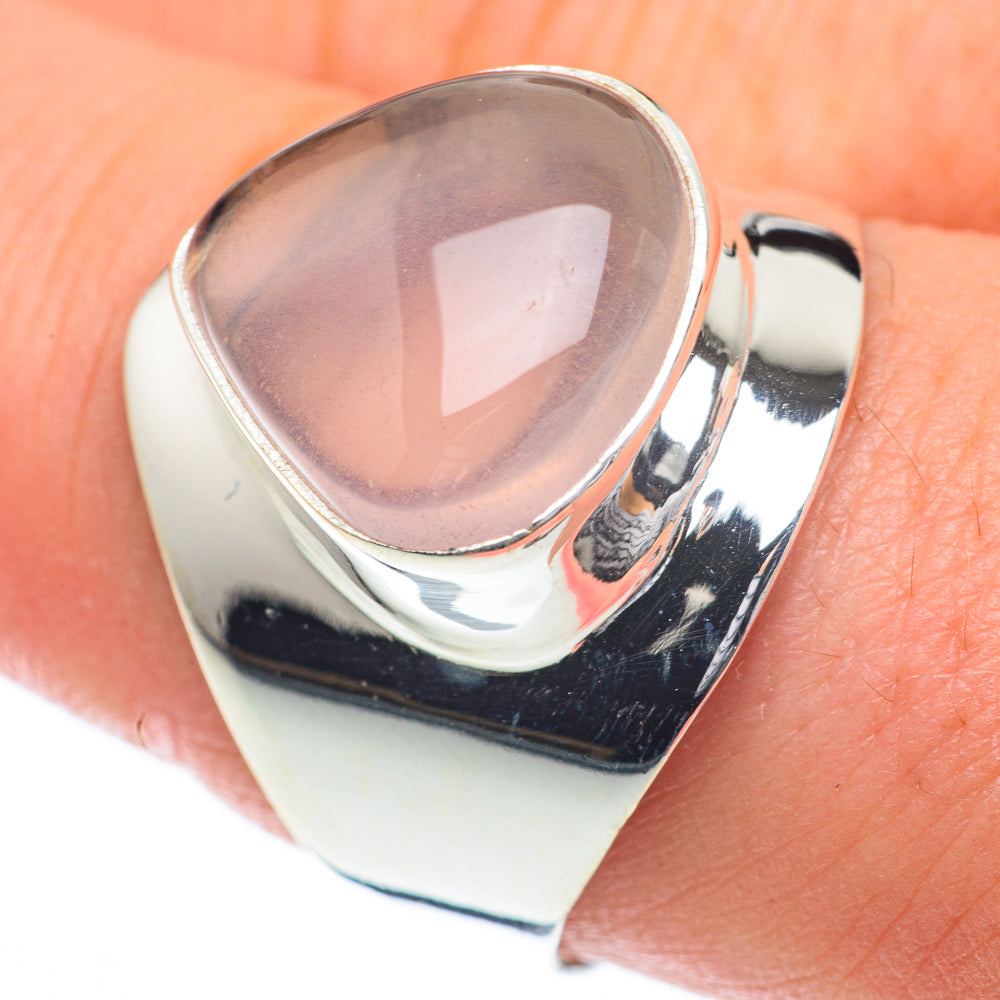 Rose Quartz Rings handcrafted by Ana Silver Co - RING59820
