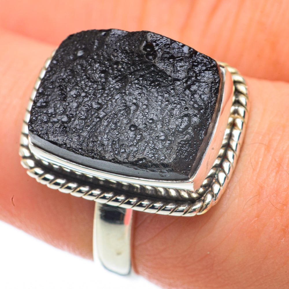 Tektite Rings handcrafted by Ana Silver Co - RING59826