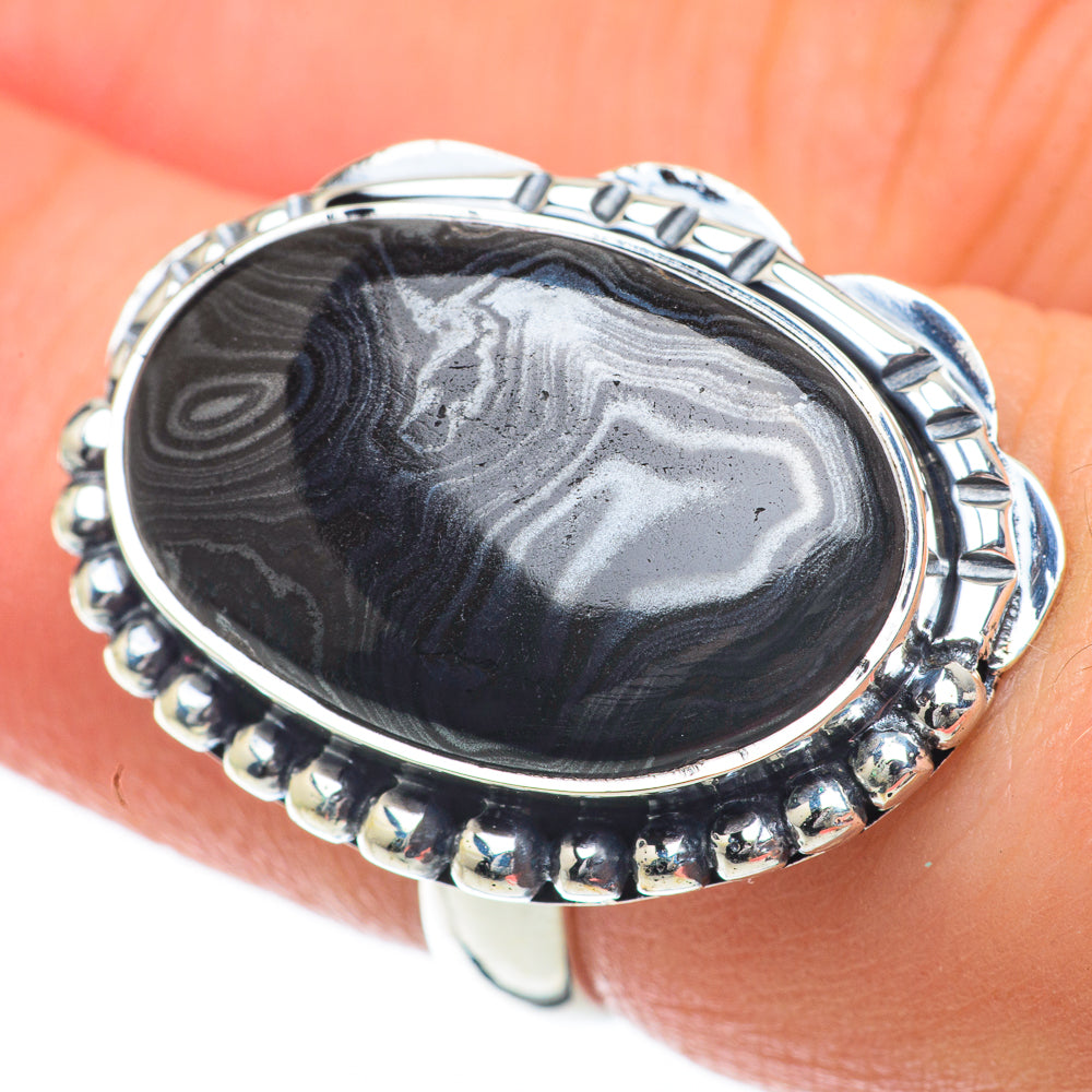 Psilomelane Rings handcrafted by Ana Silver Co - RING59827