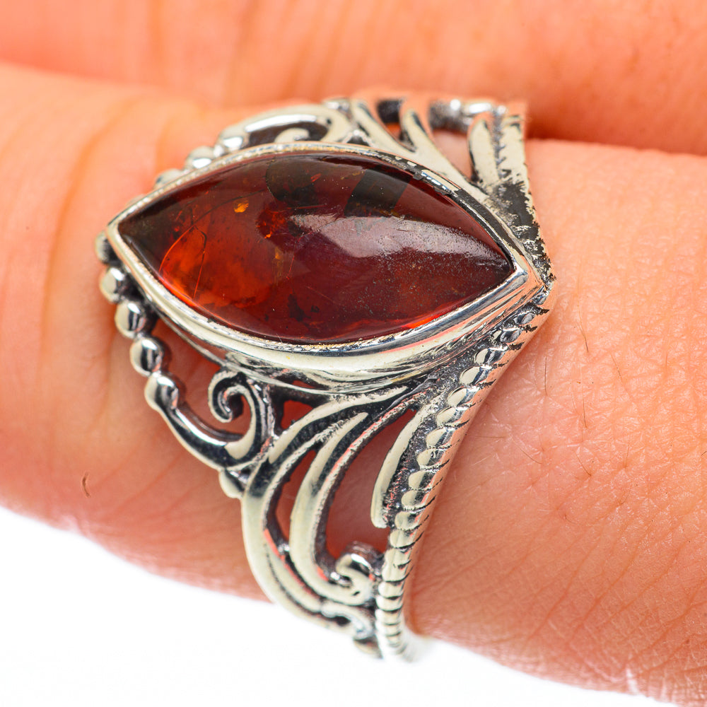 Baltic Amber Rings handcrafted by Ana Silver Co - RING59853