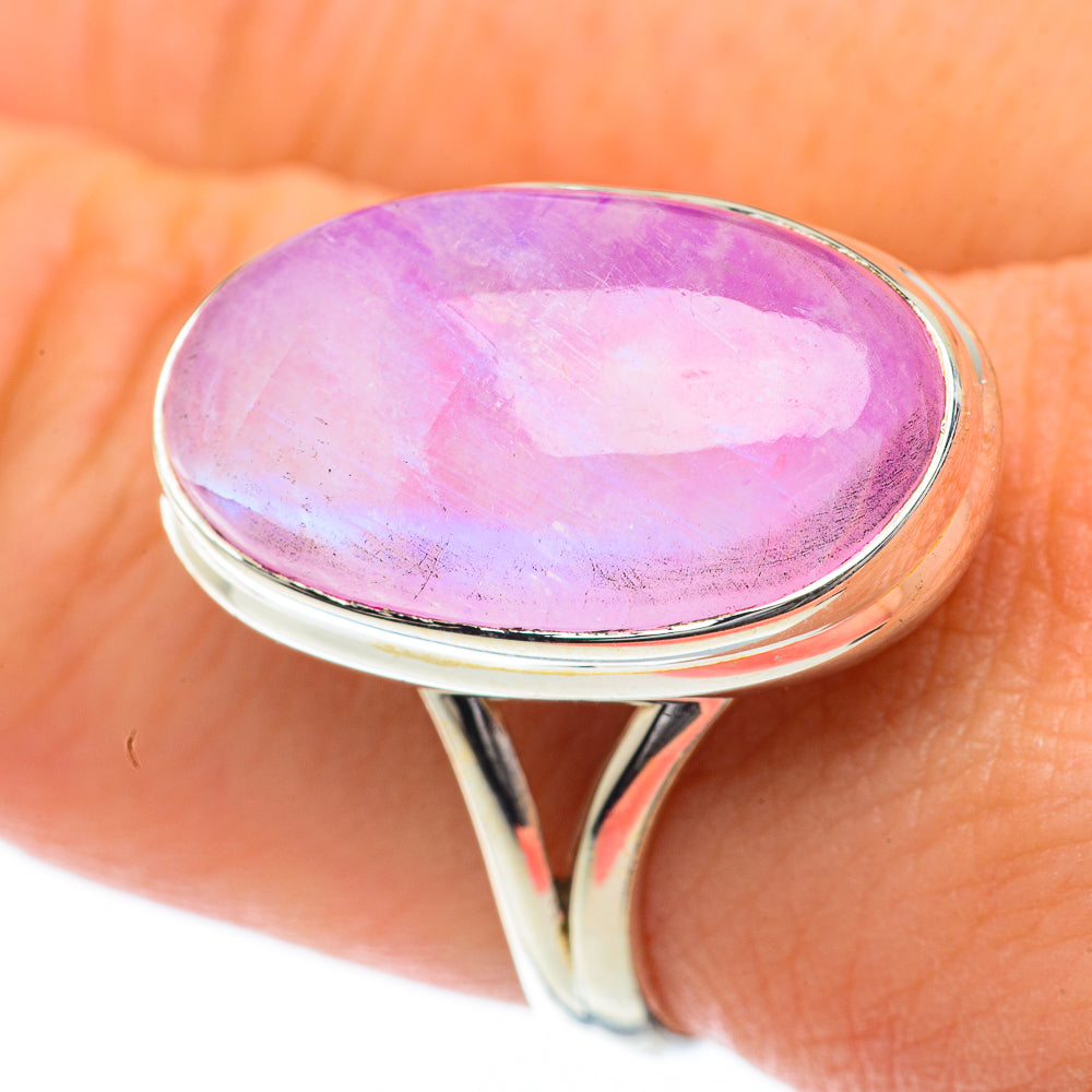 Pink Moonstone Rings handcrafted by Ana Silver Co - RING59854