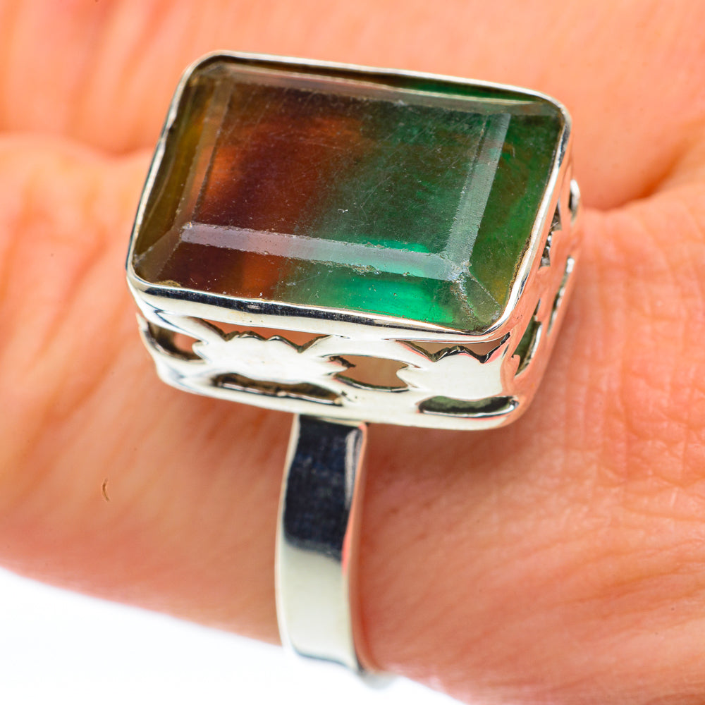 Green Fluorite Rings handcrafted by Ana Silver Co - RING59875