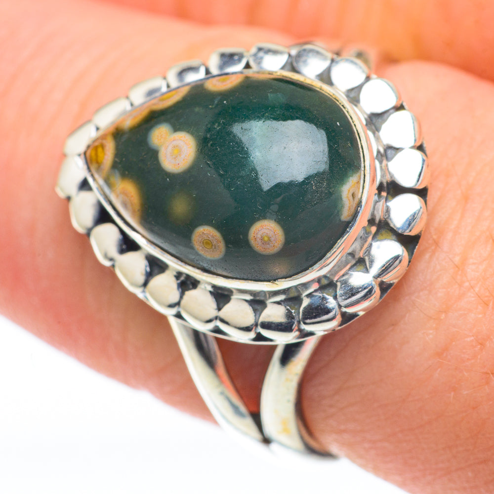 Ocean Jasper Rings handcrafted by Ana Silver Co - RING59877