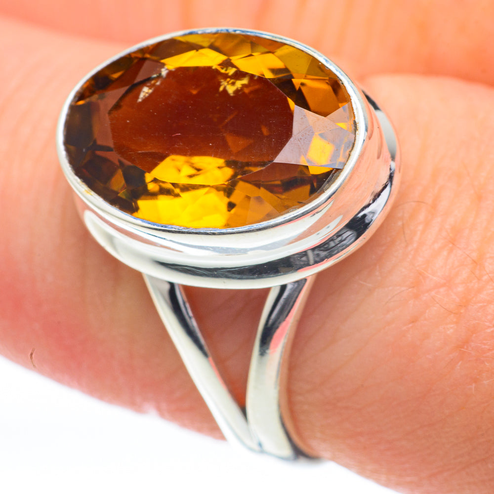 Citrine Rings handcrafted by Ana Silver Co - RING59881
