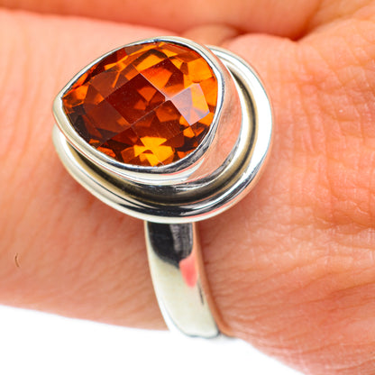 Citrine Rings handcrafted by Ana Silver Co - RING59883