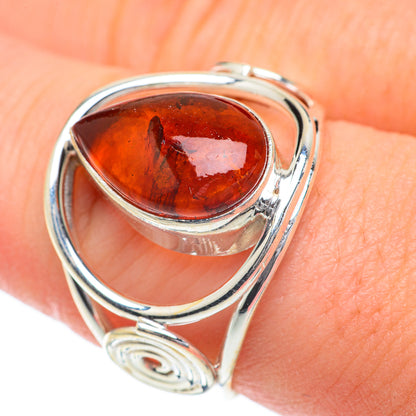 Baltic Amber Rings handcrafted by Ana Silver Co - RING59885