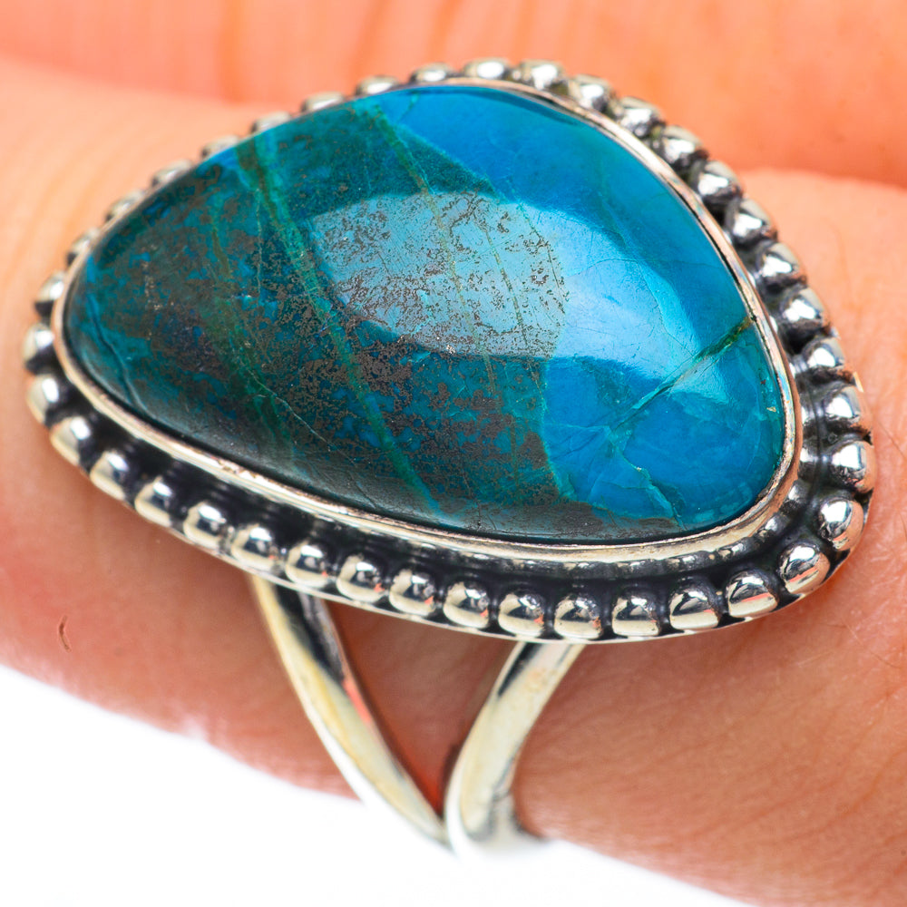 Chrysocolla Rings handcrafted by Ana Silver Co - RING59899