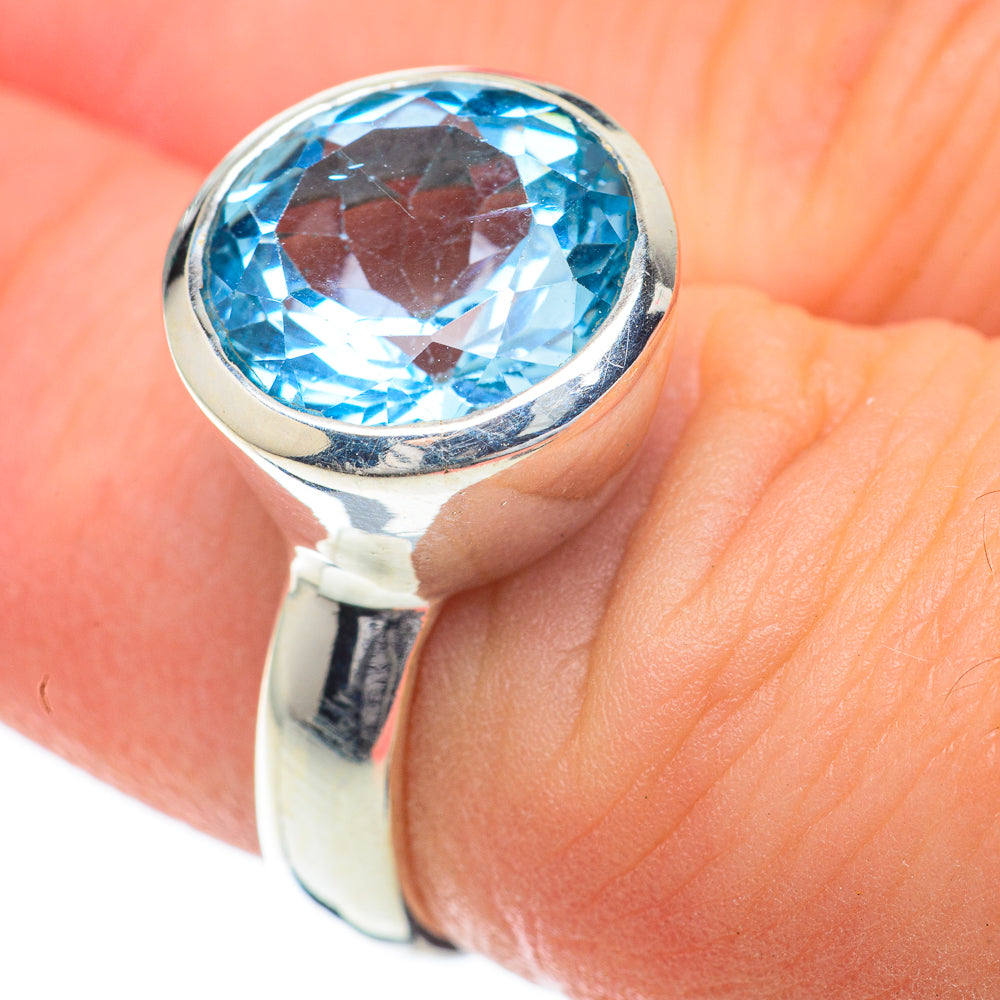 Blue Topaz Rings handcrafted by Ana Silver Co - RING59900